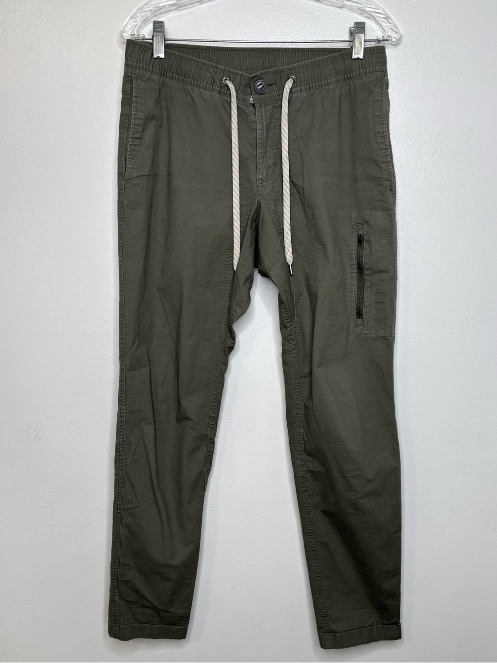 Vuori Pants Mens M Ripstop Climber Slim Green V412 Hiking Camp Canvas